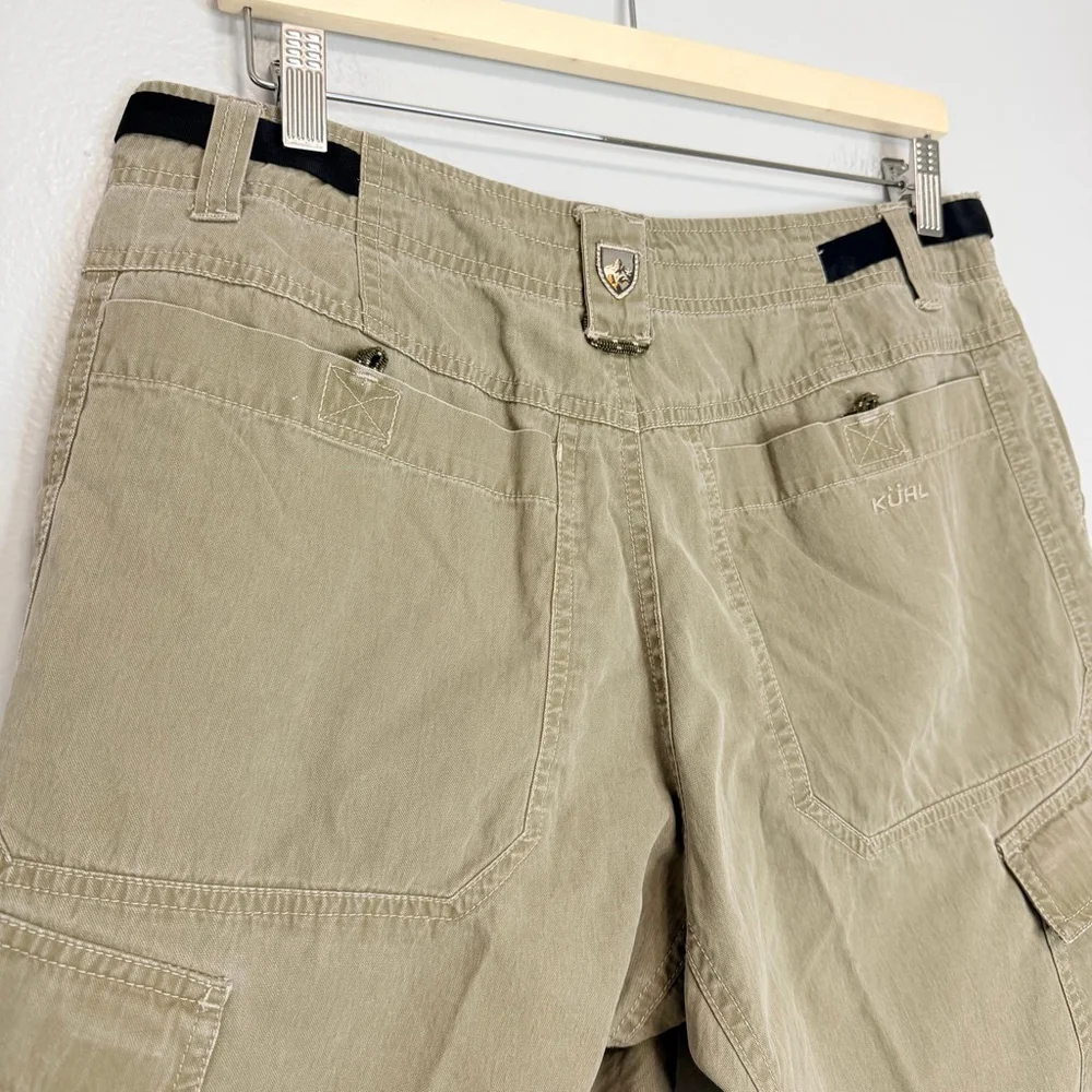 KÜHL Khaki Canvas Cargo Shorts Men's Medium